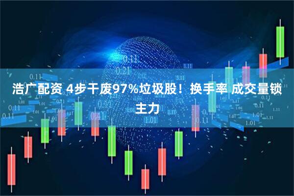 浩广配资 4步干废97%垃圾股！换手率 成交量锁主力